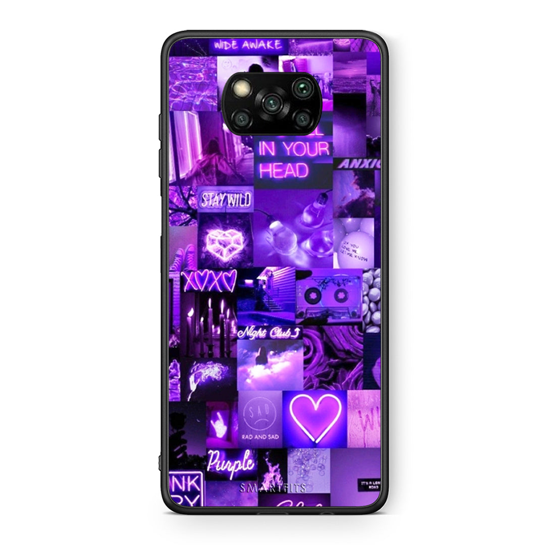 Θήκη Αγίου Βαλεντίνου Xiaomi Poco X3 Collage Stay Wild από τη Smartfits με σχέδιο στο πίσω μέρος και μαύρο περίβλημα | Xiaomi Poco X3 Collage Stay Wild case with colorful back and black bezels