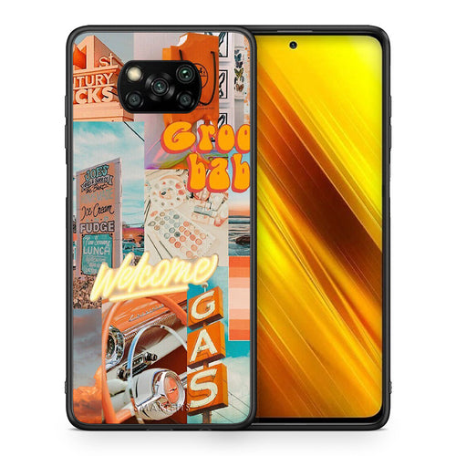 Θήκη Αγίου Βαλεντίνου Xiaomi Poco X3 Groovy Babe από τη Smartfits με σχέδιο στο πίσω μέρος και μαύρο περίβλημα | Xiaomi Poco X3 Groovy Babe case with colorful back and black bezels