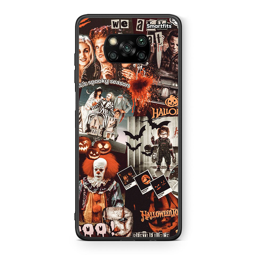 Θήκη Xiaomi Poco X3 Halloween Spooky Season από τη Smartfits με σχέδιο στο πίσω μέρος και μαύρο περίβλημα | Xiaomi Poco X3 Halloween Spooky Season case with colorful back and black bezels