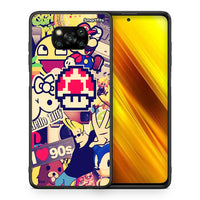 Thumbnail for Θήκη Xiaomi Poco X3 Love The 90s από τη Smartfits με σχέδιο στο πίσω μέρος και μαύρο περίβλημα | Xiaomi Poco X3 Love The 90s case with colorful back and black bezels