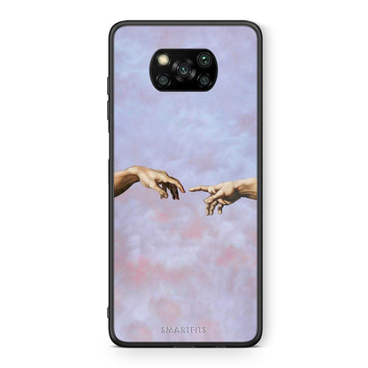 Θήκη Xiaomi Poco X3 Adam Hand από τη Smartfits με σχέδιο στο πίσω μέρος και μαύρο περίβλημα | Xiaomi Poco X3 Adam Hand case with colorful back and black bezels