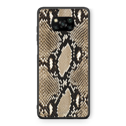 Θήκη Xiaomi Poco X3 Fashion Snake Animal από τη Smartfits με σχέδιο στο πίσω μέρος και μαύρο περίβλημα | Xiaomi Poco X3 Fashion Snake Animal case with colorful back and black bezels