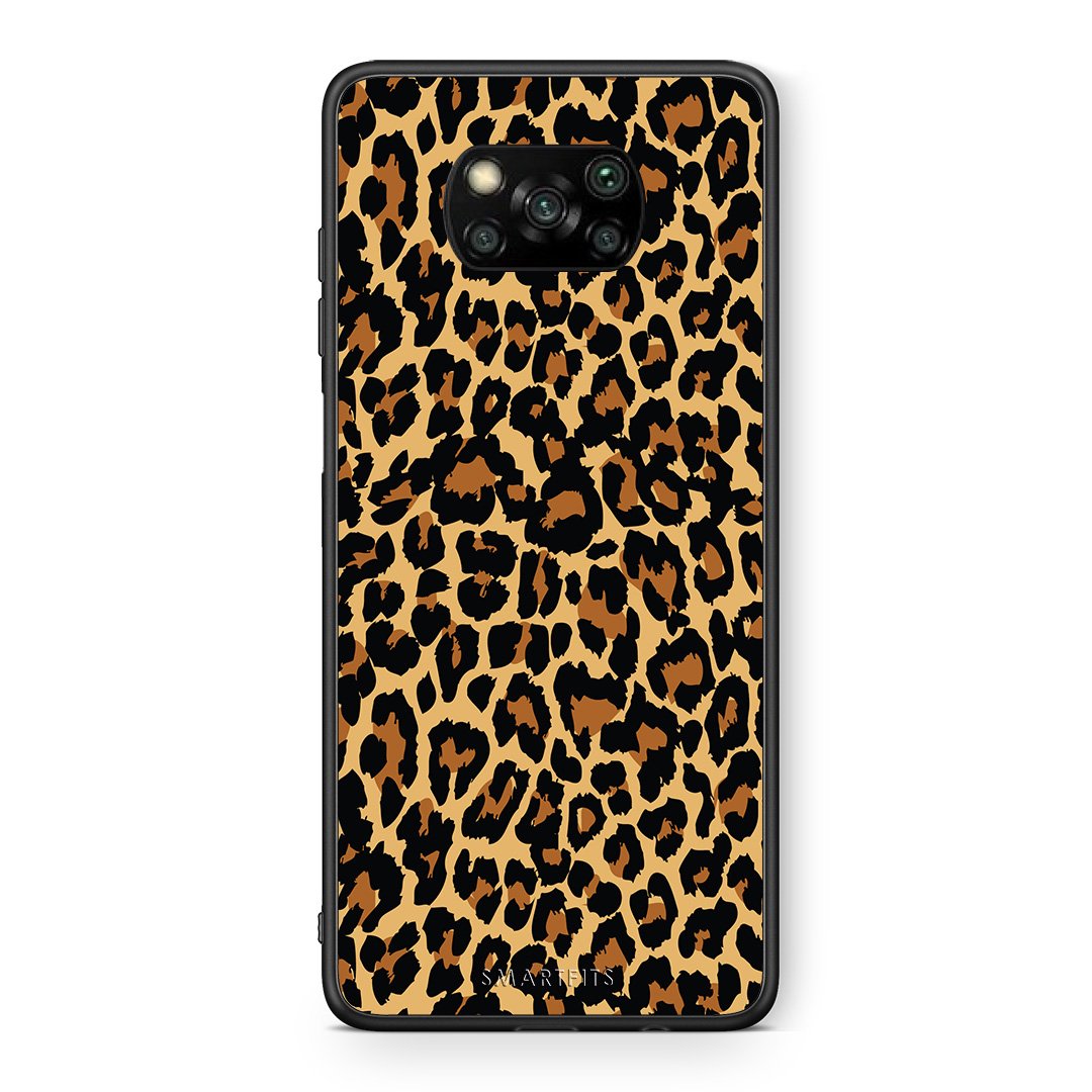 Θήκη Xiaomi Poco X3 Leopard Animal από τη Smartfits με σχέδιο στο πίσω μέρος και μαύρο περίβλημα | Xiaomi Poco X3 Leopard Animal case with colorful back and black bezels