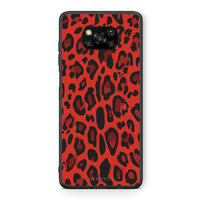Thumbnail for Θήκη Xiaomi Poco X3 Red Leopard Animal από τη Smartfits με σχέδιο στο πίσω μέρος και μαύρο περίβλημα | Xiaomi Poco X3 Red Leopard Animal case with colorful back and black bezels
