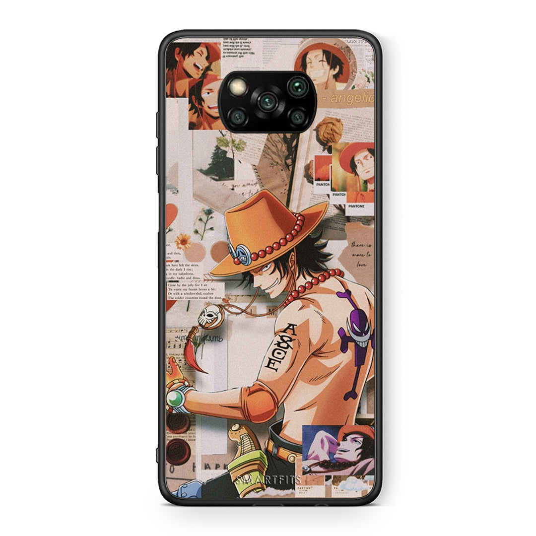 Θήκη Xiaomi Poco X3 Anime Collage από τη Smartfits με σχέδιο στο πίσω μέρος και μαύρο περίβλημα | Xiaomi Poco X3 Anime Collage case with colorful back and black bezels