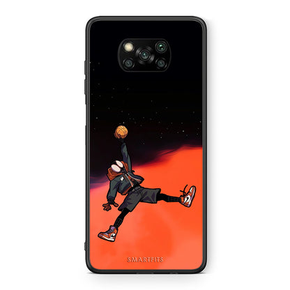 Θήκη Xiaomi Poco X3 Basketball Hero από τη Smartfits με σχέδιο στο πίσω μέρος και μαύρο περίβλημα | Xiaomi Poco X3 Basketball Hero case with colorful back and black bezels