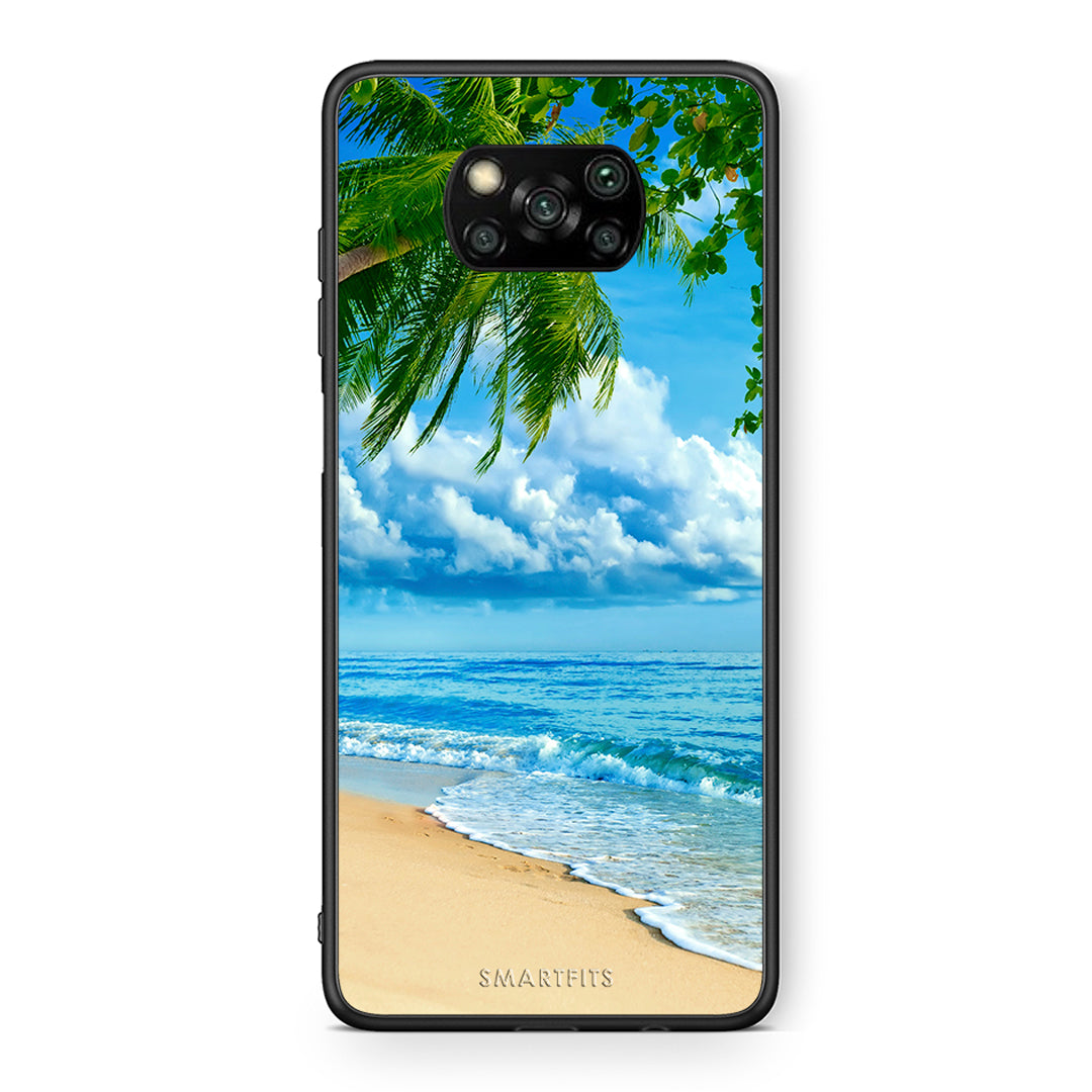 Θήκη Xiaomi Poco X3 Beautiful Beach από τη Smartfits με σχέδιο στο πίσω μέρος και μαύρο περίβλημα | Xiaomi Poco X3 Beautiful Beach case with colorful back and black bezels