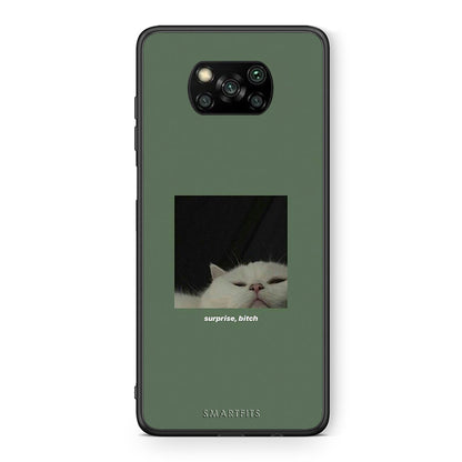 Θήκη Xiaomi Poco X3 Bitch Surprise από τη Smartfits με σχέδιο στο πίσω μέρος και μαύρο περίβλημα | Xiaomi Poco X3 Bitch Surprise case with colorful back and black bezels