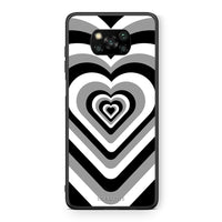 Thumbnail for Θήκη Xiaomi Poco X3 Black Hearts από τη Smartfits με σχέδιο στο πίσω μέρος και μαύρο περίβλημα | Xiaomi Poco X3 Black Hearts case with colorful back and black bezels