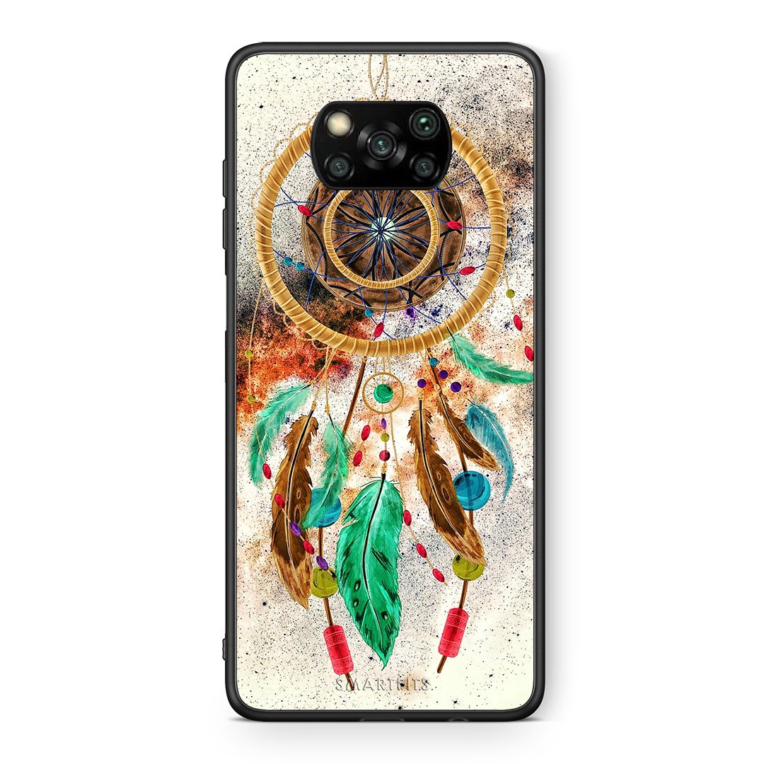 Θήκη Xiaomi Poco X3 DreamCatcher Boho από τη Smartfits με σχέδιο στο πίσω μέρος και μαύρο περίβλημα | Xiaomi Poco X3 DreamCatcher Boho case with colorful back and black bezels