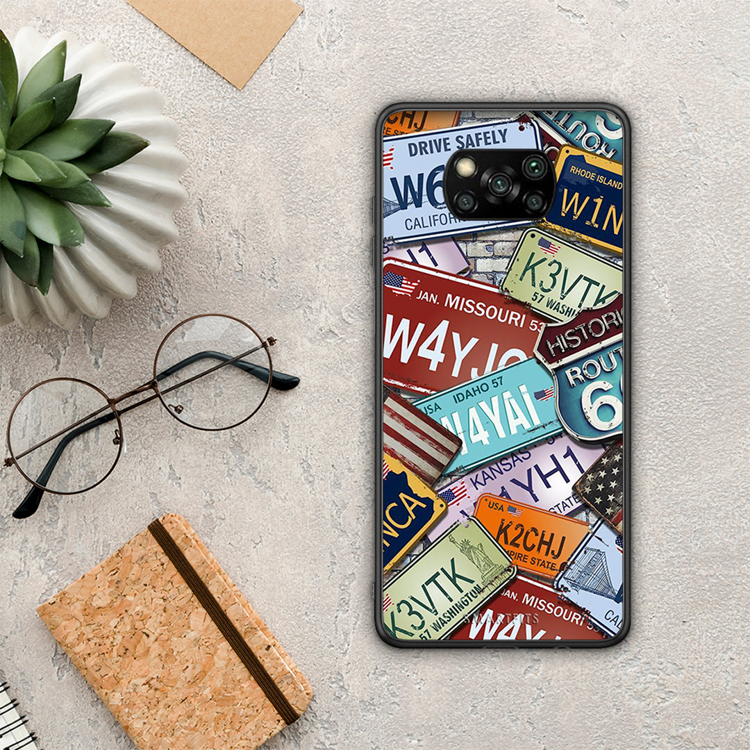 Car Plates - Xiaomi Poco X3 / X3 Pro / X3 NFC θήκη