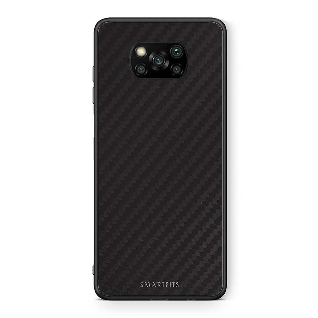 Θήκη Xiaomi Poco X3 Carbon Black από τη Smartfits με σχέδιο στο πίσω μέρος και μαύρο περίβλημα | Xiaomi Poco X3 Carbon Black case with colorful back and black bezels