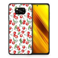 Thumbnail for Θήκη Xiaomi Poco X3 Cherry Summer από τη Smartfits με σχέδιο στο πίσω μέρος και μαύρο περίβλημα | Xiaomi Poco X3 Cherry Summer case with colorful back and black bezels
