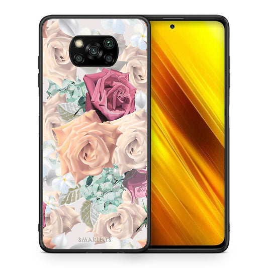 Θήκη Xiaomi Poco X3 Bouquet Floral από τη Smartfits με σχέδιο στο πίσω μέρος και μαύρο περίβλημα | Xiaomi Poco X3 Bouquet Floral case with colorful back and black bezels