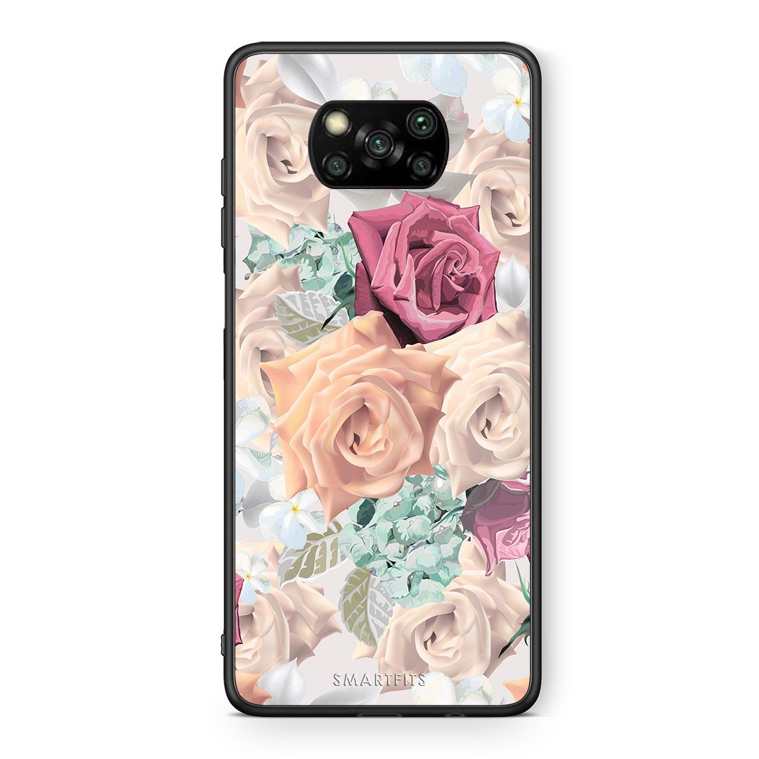 Θήκη Xiaomi Poco X3 Bouquet Floral από τη Smartfits με σχέδιο στο πίσω μέρος και μαύρο περίβλημα | Xiaomi Poco X3 Bouquet Floral case with colorful back and black bezels