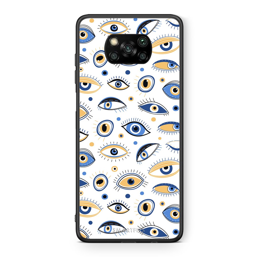 Θήκη Xiaomi Poco X3 Ftou Ftou από τη Smartfits με σχέδιο στο πίσω μέρος και μαύρο περίβλημα | Xiaomi Poco X3 LineArt Kiss case with colorful back and black bezels