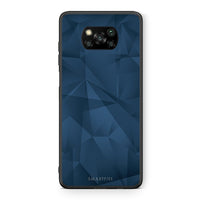 Thumbnail for Θήκη Xiaomi Poco X3 Blue Abstract Geometric από τη Smartfits με σχέδιο στο πίσω μέρος και μαύρο περίβλημα | Xiaomi Poco X3 Blue Abstract Geometric case with colorful back and black bezels