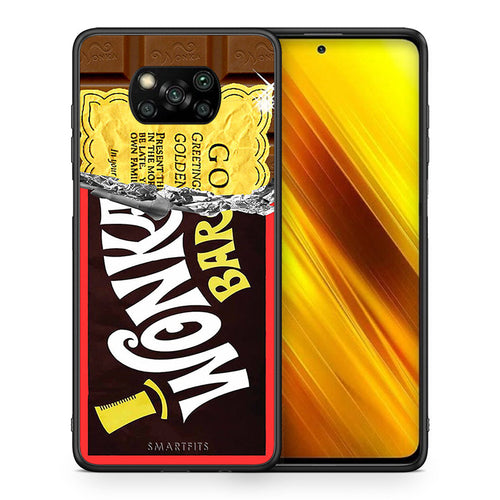 Θήκη Xiaomi Poco X3 Golden Ticket από τη Smartfits με σχέδιο στο πίσω μέρος και μαύρο περίβλημα | Xiaomi Poco X3 Golden Ticket case with colorful back and black bezels