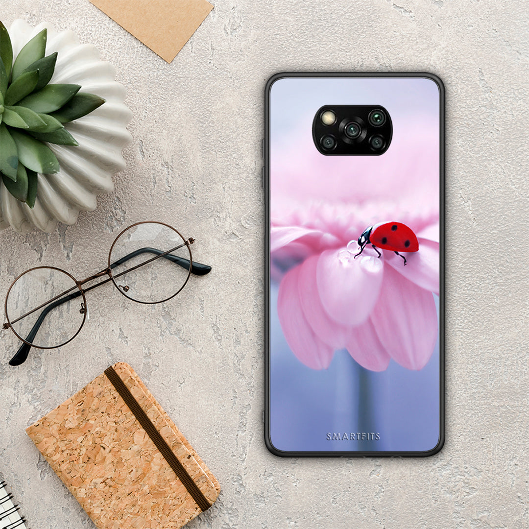 Ladybug Flower - Xiaomi Poco X3 / X3 Pro / X3 NFC θήκη