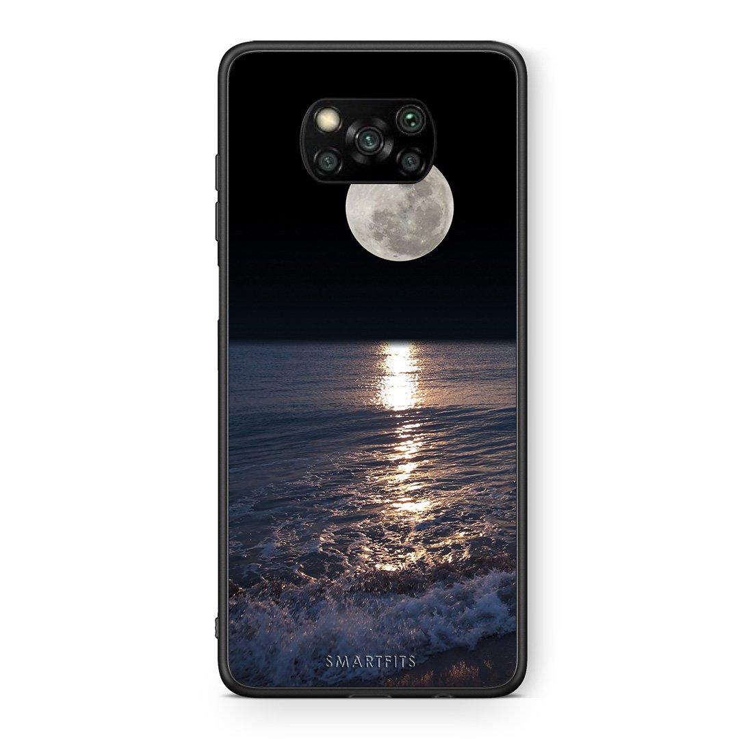 Θήκη Xiaomi Poco X3 Moon Landscape από τη Smartfits με σχέδιο στο πίσω μέρος και μαύρο περίβλημα | Xiaomi Poco X3 Moon Landscape case with colorful back and black bezels