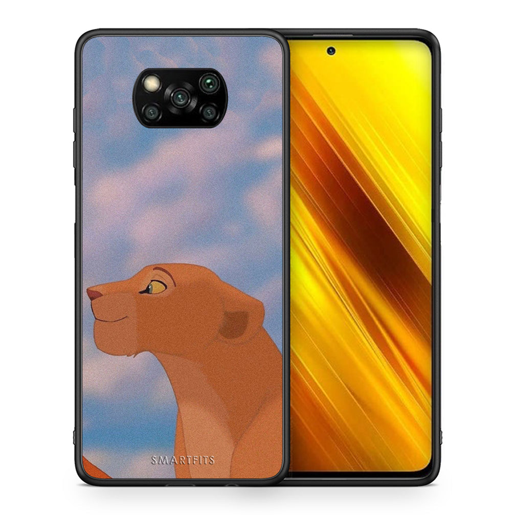 Θήκη Αγίου Βαλεντίνου Xiaomi Poco X3 Lion Love 2 από τη Smartfits με σχέδιο στο πίσω μέρος και μαύρο περίβλημα | Xiaomi Poco X3 Lion Love 2 case with colorful back and black bezels