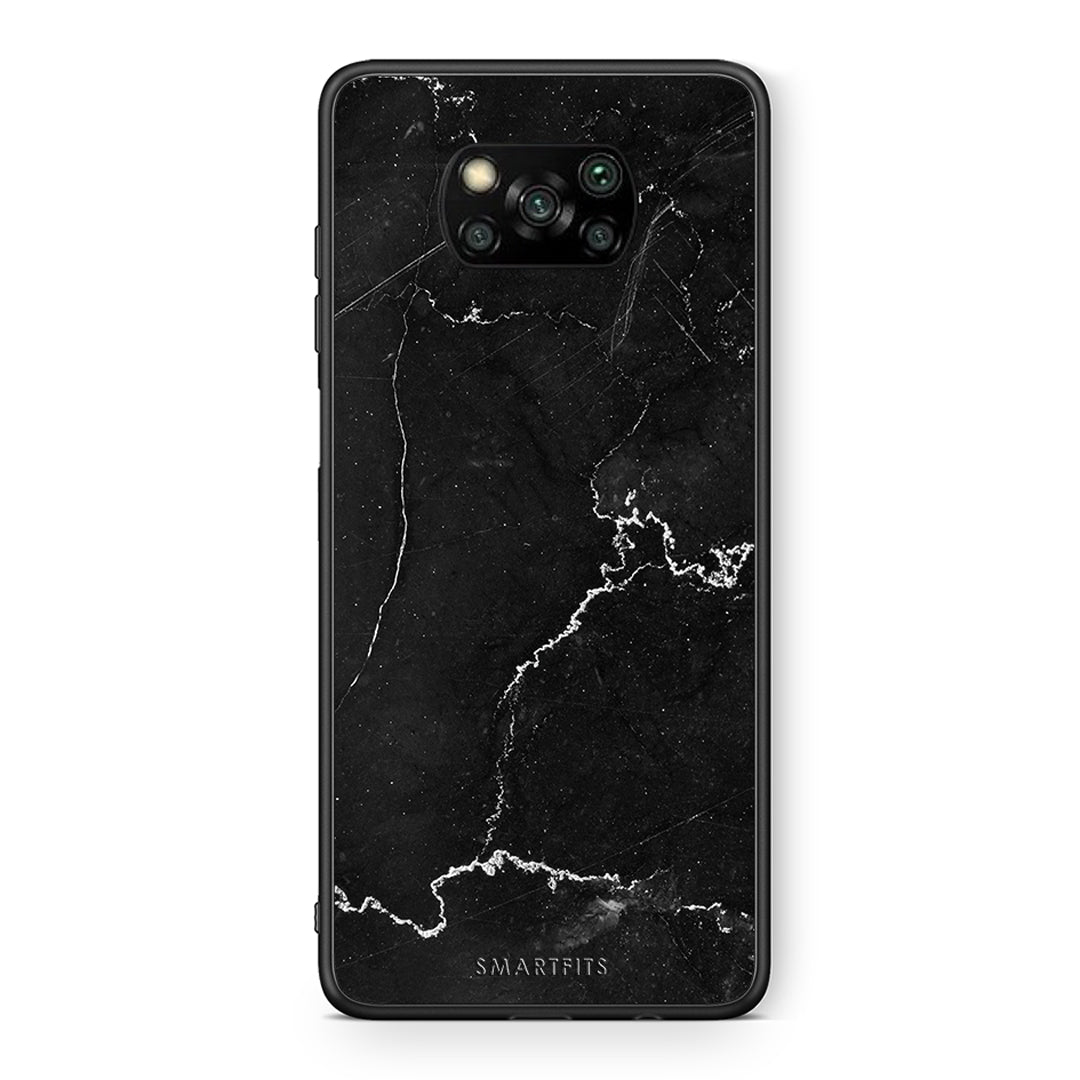 Θήκη Xiaomi Poco X3 Marble Black από τη Smartfits με σχέδιο στο πίσω μέρος και μαύρο περίβλημα | Xiaomi Poco X3 Marble Black case with colorful back and black bezels