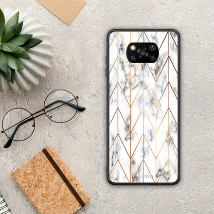 Marble Gold Geometric - Xiaomi Poco X3 / X3 Pro / X3 NFC θήκη