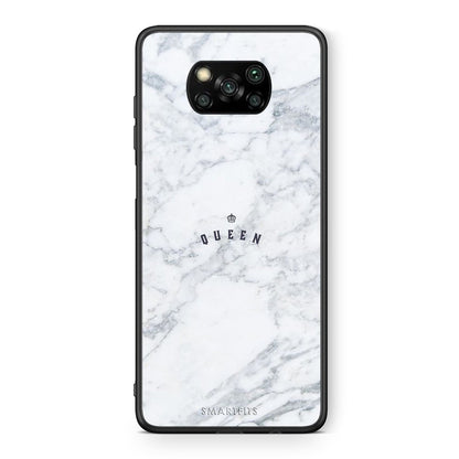 Θήκη Xiaomi Poco X3 Queen Marble από τη Smartfits με σχέδιο στο πίσω μέρος και μαύρο περίβλημα | Xiaomi Poco X3 Queen Marble case with colorful back and black bezels