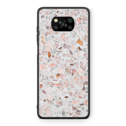 Θήκη Xiaomi Poco X3 Marble Terrazzo από τη Smartfits με σχέδιο στο πίσω μέρος και μαύρο περίβλημα | Xiaomi Poco X3 Marble Terrazzo case with colorful back and black bezels