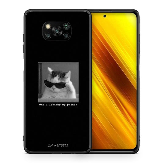Θήκη Xiaomi Poco X3 Meme Cat από τη Smartfits με σχέδιο στο πίσω μέρος και μαύρο περίβλημα | Xiaomi Poco X3 Meme Cat case with colorful back and black bezels