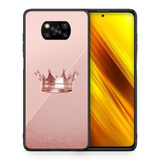 Θήκη Xiaomi Poco X3 Crown Minimal από τη Smartfits με σχέδιο στο πίσω μέρος και μαύρο περίβλημα | Xiaomi Poco X3 Crown Minimal case with colorful back and black bezels