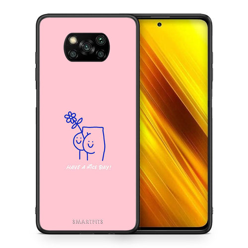 Θήκη Xiaomi Poco X3 Nice Day από τη Smartfits με σχέδιο στο πίσω μέρος και μαύρο περίβλημα | Xiaomi Poco X3 Nice Day case with colorful back and black bezels