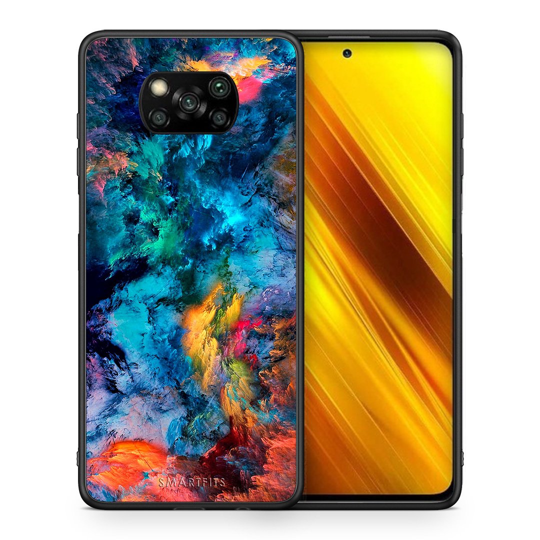 Θήκη Xiaomi Poco X3 Crayola Paint από τη Smartfits με σχέδιο στο πίσω μέρος και μαύρο περίβλημα | Xiaomi Poco X3 Crayola Paint case with colorful back and black bezels