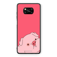 Thumbnail for Θήκη Αγίου Βαλεντίνου Xiaomi Poco X3 Pig Love 1 από τη Smartfits με σχέδιο στο πίσω μέρος και μαύρο περίβλημα | Xiaomi Poco X3 Pig Love 1 case with colorful back and black bezels