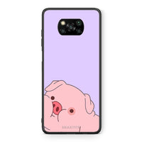 Thumbnail for Θήκη Αγίου Βαλεντίνου Xiaomi Poco X3 Pig Love 2 από τη Smartfits με σχέδιο στο πίσω μέρος και μαύρο περίβλημα | Xiaomi Poco X3 Pig Love 2 case with colorful back and black bezels