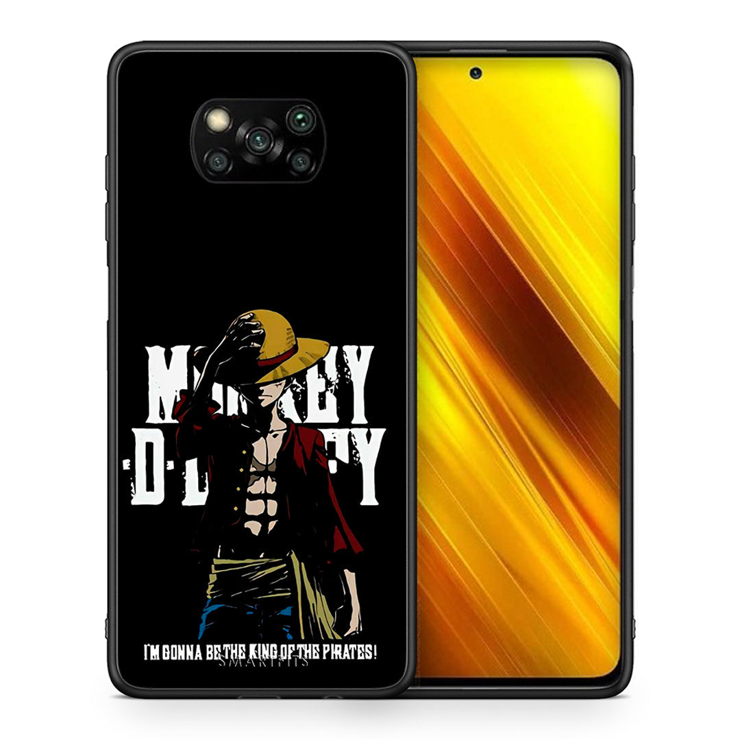 Θήκη Xiaomi Poco X3 Pirate King από τη Smartfits με σχέδιο στο πίσω μέρος και μαύρο περίβλημα | Xiaomi Poco X3 Pirate King case with colorful back and black bezels