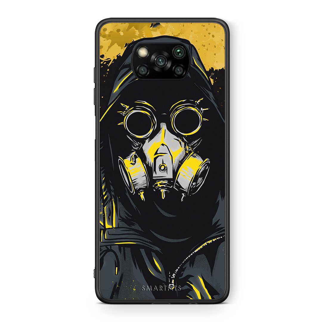 Θήκη Xiaomi Poco X3 Mask PopArt από τη Smartfits με σχέδιο στο πίσω μέρος και μαύρο περίβλημα | Xiaomi Poco X3 Mask PopArt case with colorful back and black bezels