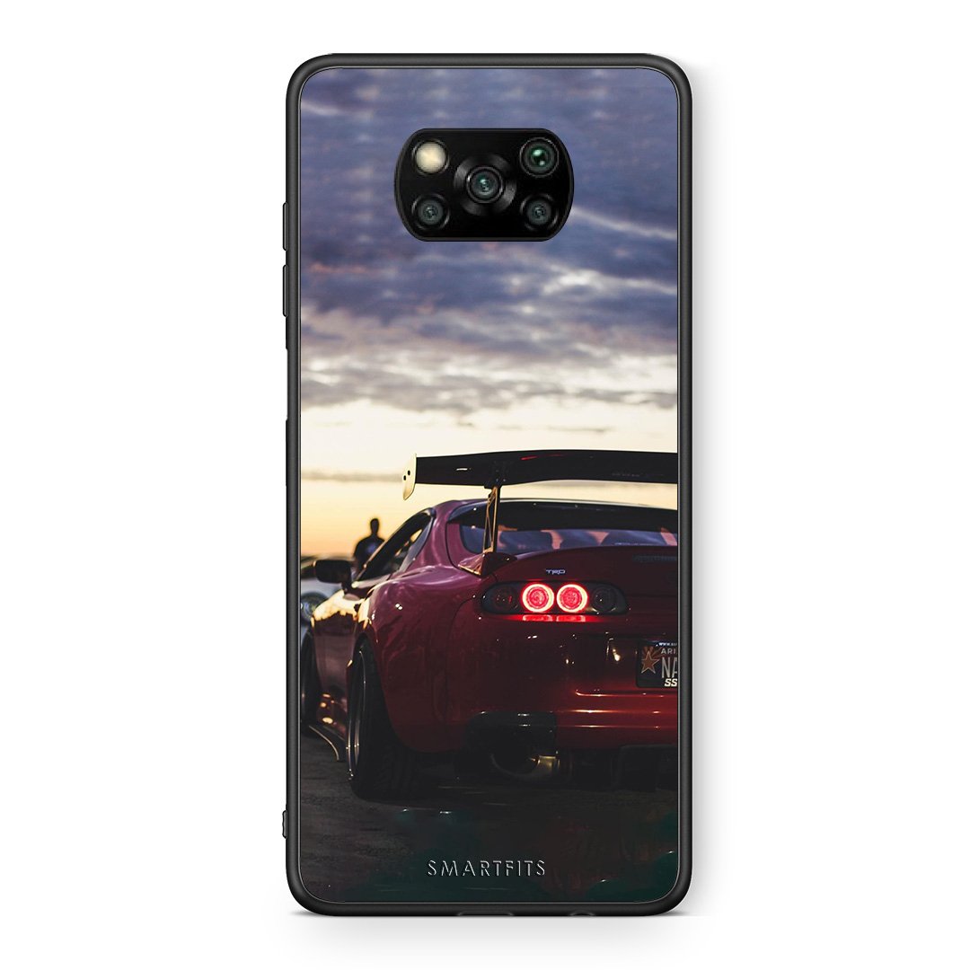 Θήκη Xiaomi Poco X3 Racing Supra από τη Smartfits με σχέδιο στο πίσω μέρος και μαύρο περίβλημα | Xiaomi Poco X3 Racing Supra case with colorful back and black bezels
