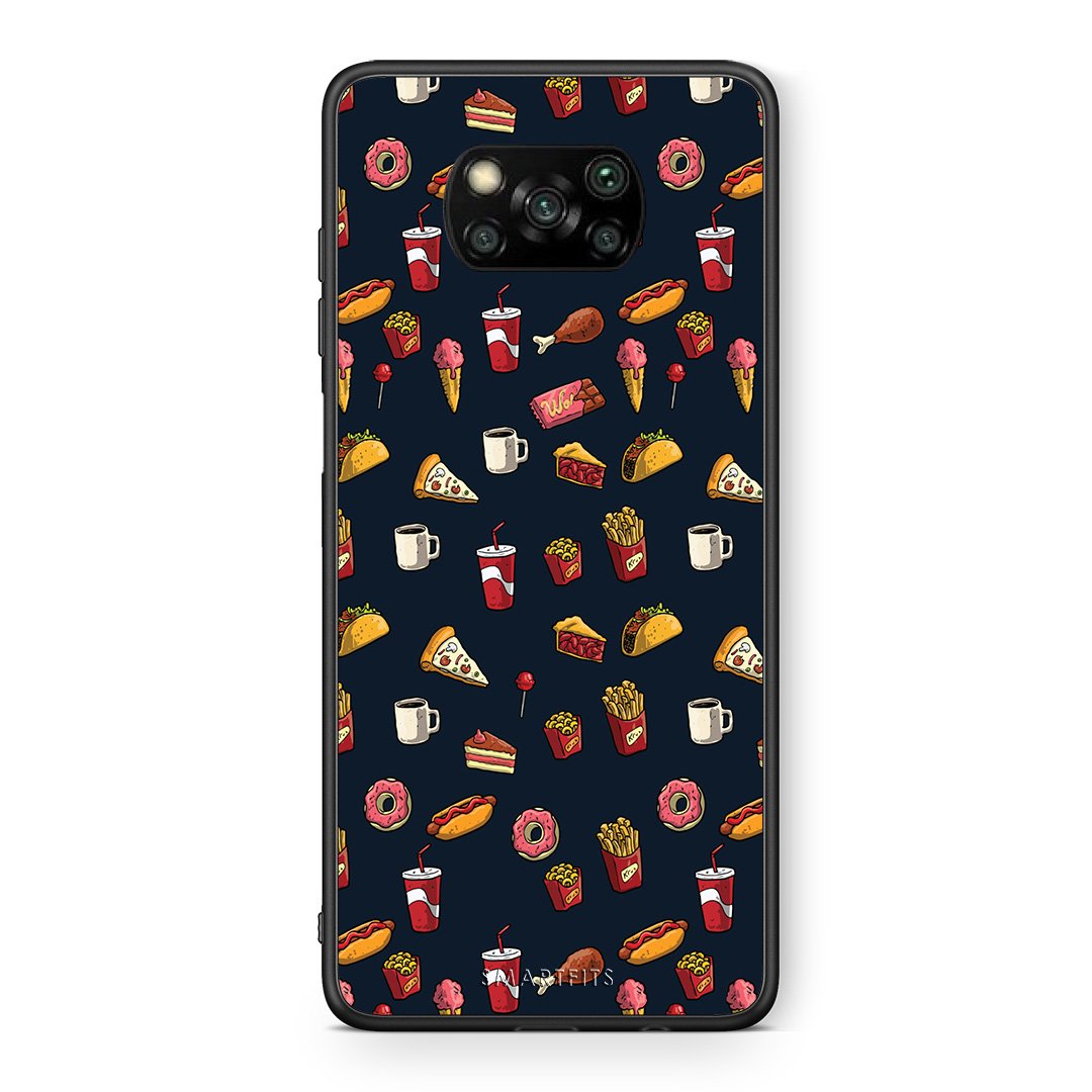 Θήκη Xiaomi Poco X3 Hungry Random από τη Smartfits με σχέδιο στο πίσω μέρος και μαύρο περίβλημα | Xiaomi Poco X3 Hungry Random case with colorful back and black bezels