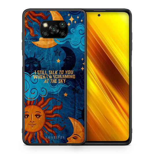 Θήκη Xiaomi Poco X3 Screaming Sky από τη Smartfits με σχέδιο στο πίσω μέρος και μαύρο περίβλημα | Xiaomi Poco X3 Screaming Sky case with colorful back and black bezels