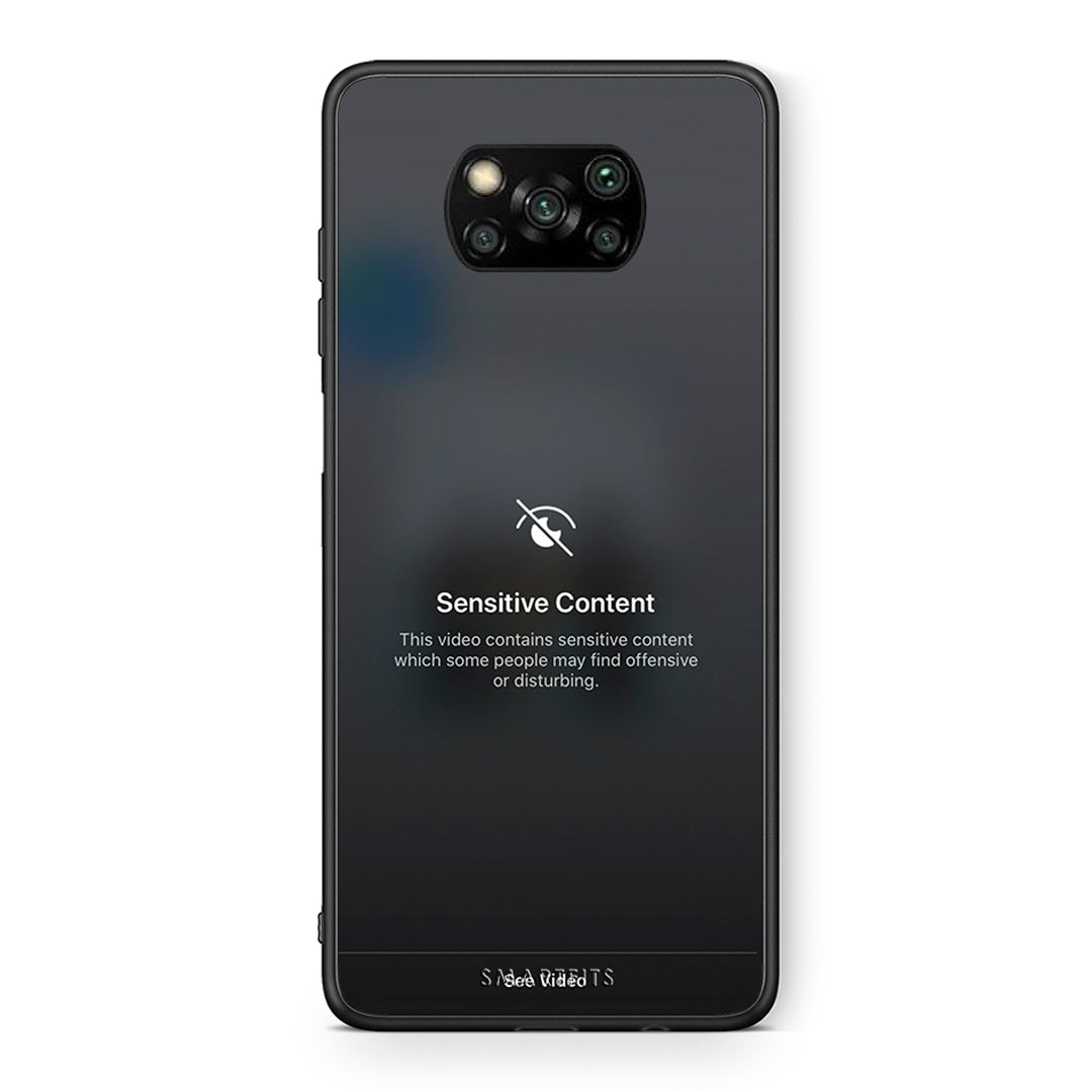 Θήκη Xiaomi Poco X3 Sensitive Content από τη Smartfits με σχέδιο στο πίσω μέρος και μαύρο περίβλημα | Xiaomi Poco X3 Sensitive Content case with colorful back and black bezels
