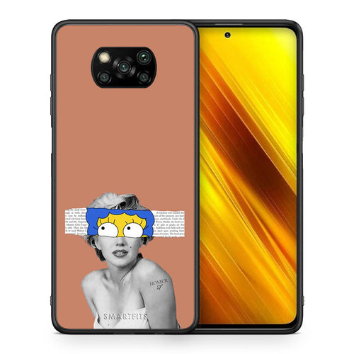 Θήκη Xiaomi Poco X3 Sim Merilyn από τη Smartfits με σχέδιο στο πίσω μέρος και μαύρο περίβλημα | Xiaomi Poco X3 Sim Merilyn case with colorful back and black bezels
