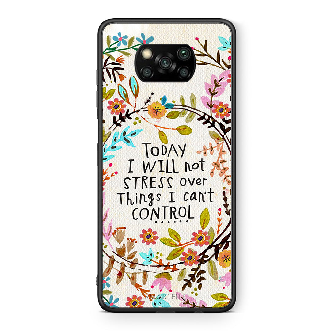 Θήκη Xiaomi Poco X3 Stress Over από τη Smartfits με σχέδιο στο πίσω μέρος και μαύρο περίβλημα | Xiaomi Poco X3 Stress Over case with colorful back and black bezels