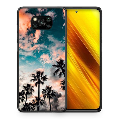 Θήκη Xiaomi Poco X3 Sky Summer από τη Smartfits με σχέδιο στο πίσω μέρος και μαύρο περίβλημα | Xiaomi Poco X3 Sky Summer case with colorful back and black bezels