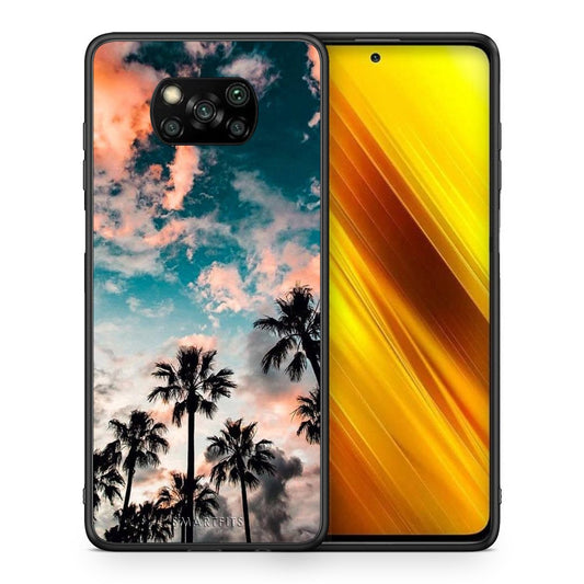 Θήκη Xiaomi Poco X3 Sky Summer από τη Smartfits με σχέδιο στο πίσω μέρος και μαύρο περίβλημα | Xiaomi Poco X3 Sky Summer case with colorful back and black bezels