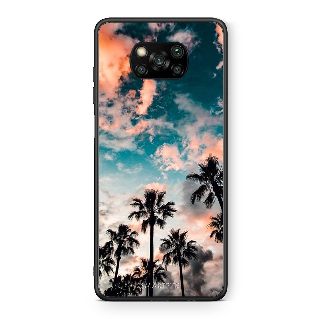 Θήκη Xiaomi Poco X3 Sky Summer από τη Smartfits με σχέδιο στο πίσω μέρος και μαύρο περίβλημα | Xiaomi Poco X3 Sky Summer case with colorful back and black bezels