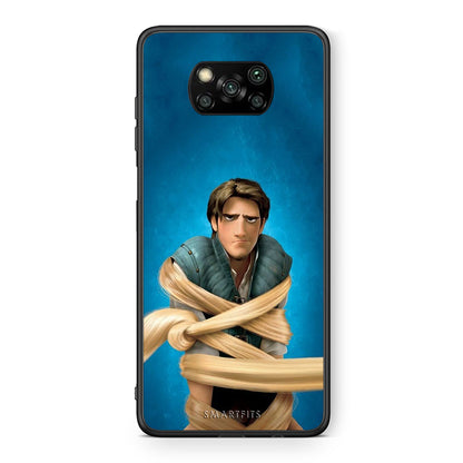 Θήκη Αγίου Βαλεντίνου Xiaomi Poco X3 Tangled 1 από τη Smartfits με σχέδιο στο πίσω μέρος και μαύρο περίβλημα | Xiaomi Poco X3 Tangled 1 case with colorful back and black bezels