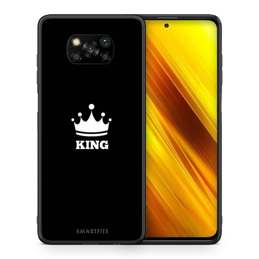 Θήκη Xiaomi Poco X3 King Valentine από τη Smartfits με σχέδιο στο πίσω μέρος και μαύρο περίβλημα | Xiaomi Poco X3 King Valentine case with colorful back and black bezels