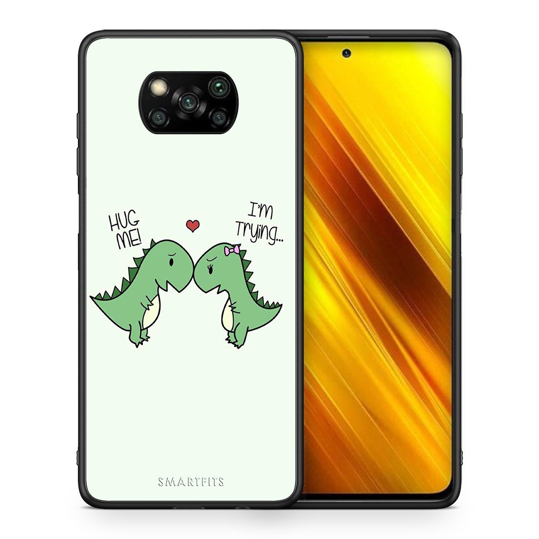 Θήκη Xiaomi Poco X3 Rex Valentine από τη Smartfits με σχέδιο στο πίσω μέρος και μαύρο περίβλημα | Xiaomi Poco X3 Rex Valentine case with colorful back and black bezels
