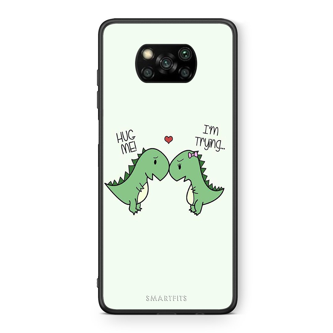 Θήκη Xiaomi Poco X3 Rex Valentine από τη Smartfits με σχέδιο στο πίσω μέρος και μαύρο περίβλημα | Xiaomi Poco X3 Rex Valentine case with colorful back and black bezels